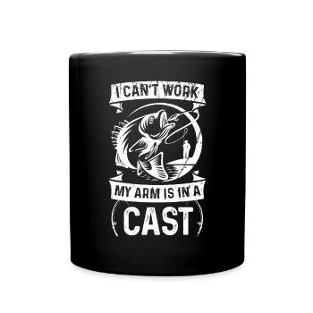Ich kann meinen Arm nicht mit einem Gips bewegen - Tasse einfarbig - Schwarz - Vorne