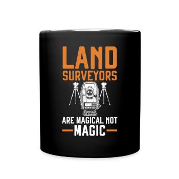 Les arpenteurs sont magiques, pas magiques, landverme - Mug uni - noir - Devant