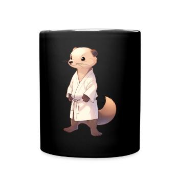 Judo Mongoose - Full Colour Mug - black - Front