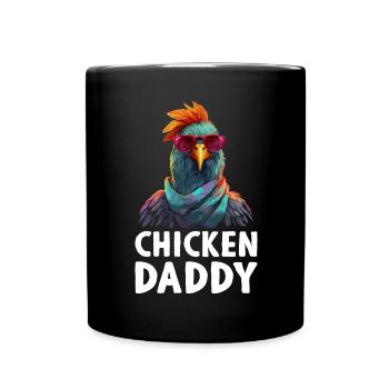 Chicken Daddy Chicken Farmer Farmer Rooster Rooster - Full Colour Mug - black - Front