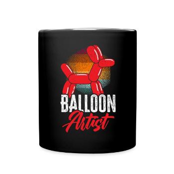 Balloon Artist Balloon Twisting Balloon Modélisation de ballon - Mug uni - noir - Devant