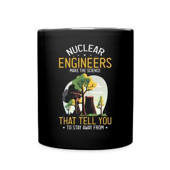 Nuklearingenieur für Kernkraftwerk und Kernenergie - Tasse einfarbig - Schwarz - Vorne