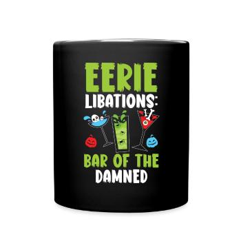 Scary drinks: Bar of the damn Halloween - Full Colour Mug - black - Front