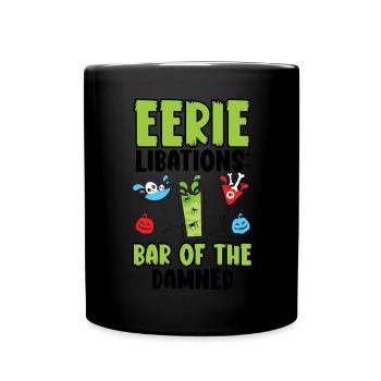 Scary drinks: Bar of the damn Halloween - Full Colour Mug - black - Front