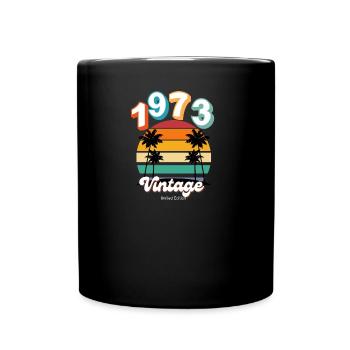 50e anniversaire Vintage Classic 1973 Rétro - Mug uni - noir - Devant