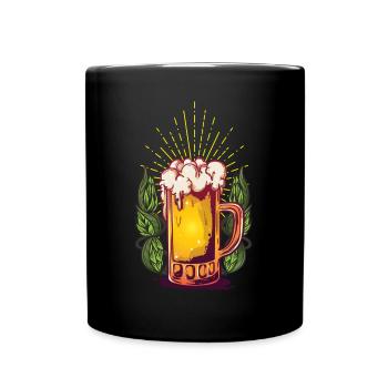 267 beer glass - Tasse einfarbig - Schwarz - Vorne
