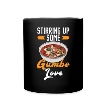 Gumbo Lover Foodie Louisiane Cuisine Cajun Cuisine - Mug uni - noir - Devant