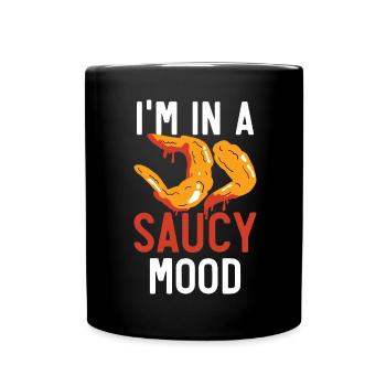 Buffalo Wings Foodie Cuisine Américaine Poulet - Mug uni - noir - Devant