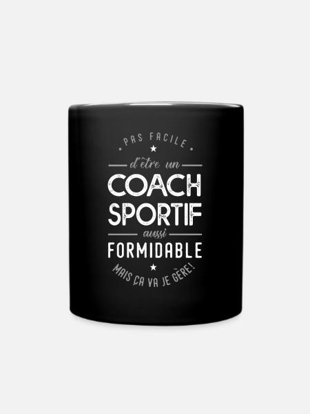 coach Sportif formidable cadeau sport coach - Mug uni - noir