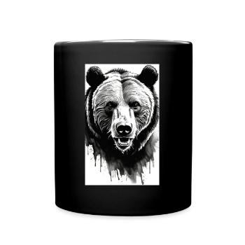 Ours | Ours brun | Grizzli | Animaux - Mug uni - noir - Devant