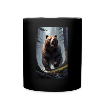 Bear | Brown Bear | Grizzly Bear | Animals - Full Colour Mug - black - Front