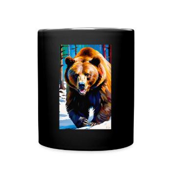 Ours | Ours brun | Grizzli | Animaux - Mug uni - noir - Devant
