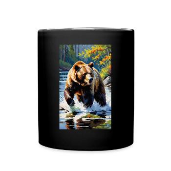 Ours | Ours brun | Grizzli | Animaux - Mug uni - noir - Devant