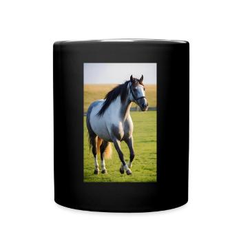Horse | Horse Riding | Animal | Mount | Colorful - Full Colour Mug - black - Front