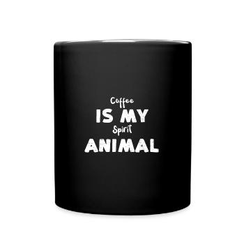 Coffee Is My Spirit Animal - Full Colour Mug - black - Front
