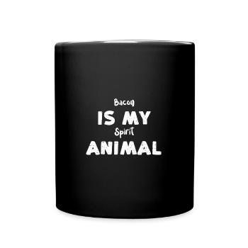 Bacon Is My Spirit Animal - BBQ - Full Colour Mug - black - Front