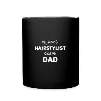 Mon coiffeur préféré m’appelle... - Mug uni - noir - Devant
