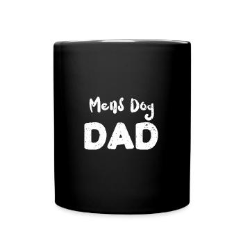 Mens Dog Dad - Dogs - Full Colour Mug - black - Front