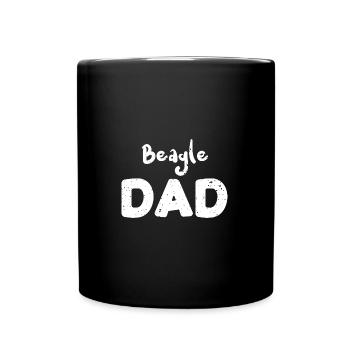 Beagle Dad - Dogs - Tasse einfarbig - Schwarz - Vorne