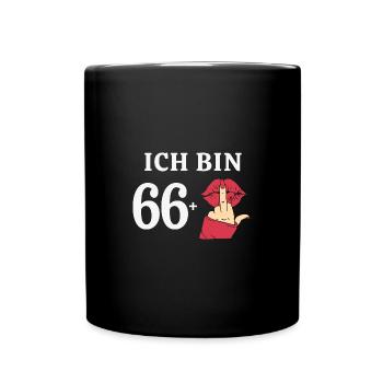 67 Jahre Geburtstagsspruch Runder Geburtstag 67. - Tasse einfarbig - Schwarz - Vorne