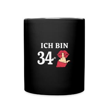 35 Jahre Geburtstag Sprüche Frauen Geschenk Idee - Tasse einfarbig - Schwarz - Vorne