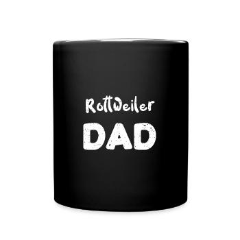 Rottweiler Dad - Dogs - Tasse einfarbig - Schwarz - Vorne