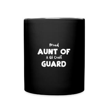Fière tante d’une garde côtière américaine - Mug uni - noir - Devant