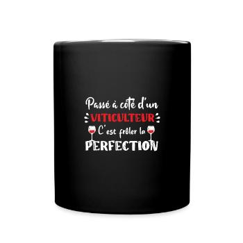 Passé à côté d'un viticulteur t-shirt homme - Mug uni - noir - Devant