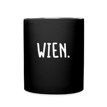 Wien Österreich Fancy - Tasse einfarbig - Schwarz - Vorne