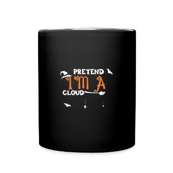 Faites semblant d’être un nuage - Halloween - Mug uni - noir - Devant