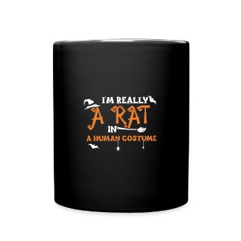 I'm Really A Rat In A Human Costume - Full Colour Mug - black - Front