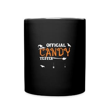 Official Candy Tester - Halloween - Tasse einfarbig - Schwarz - Vorne