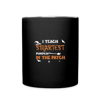 J’enseigne la citrouille la plus intelligente dans le... - Mug uni - noir - Devant
