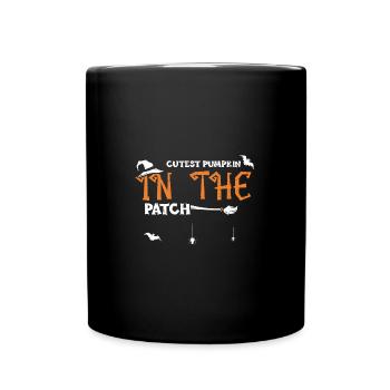 Cutest Pumpkin In The Patch - Full Colour Mug - black - Front