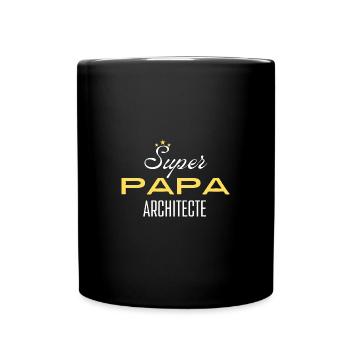 super papa architecte - Mug uni - noir - Devant