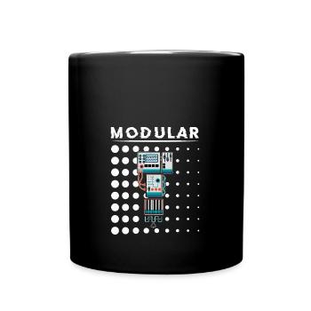 Synthesizer Synth Keyboard Elektronische Musiker - Tasse einfarbig - Schwarz - Vorne