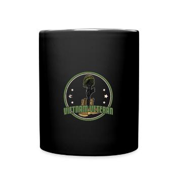 American vietnam veteran military father's day - Tasse einfarbig - Schwarz - Vorne