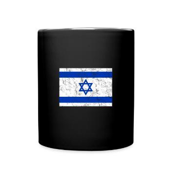 Israel Flag Flag Symbol State Star of David - Full Colour Mug - black - Front