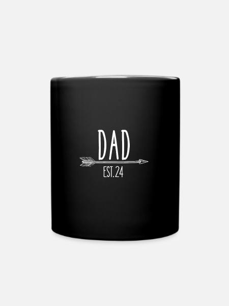 becoming Dad 2024, Dad to be 2024, werdender Papa - Full Colour Mug - black