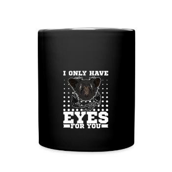 I only have eyes for you Primat Lemur Madagaskar - Tasse einfarbig - Schwarz - Vorne