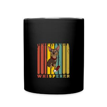 Chien Chihuahua Chuchoteur - Mug uni - noir - Devant