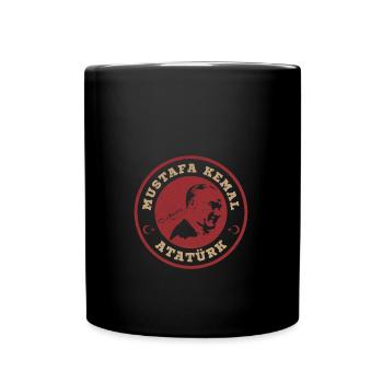 Atatürk Turkey Autogramm Mustafa Kemal Silhouette - Tasse einfarbig - Schwarz - Vorne