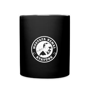 Atatürk Turkey Autogramm Mustafa Kemal Silhouette - Tasse einfarbig - Schwarz - Vorne