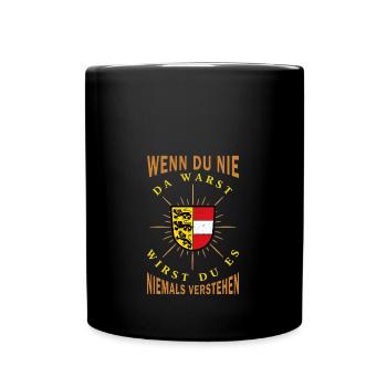Carinthia Austria Flag Coat of Arms Mountains - Full Colour Mug - black - Front