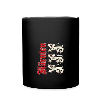 Carinthia Austria Flag Coat of Arms Lion - Full Colour Mug - black - Front