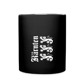 Carinthia Austria Flag Coat of Arms Lion - Full Colour Mug - black - Front