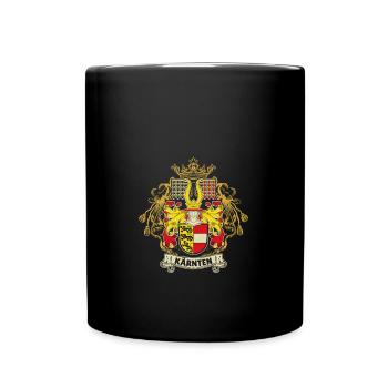 Carinthia Austria Flag Coat of Arms Lion - Full Colour Mug - black - Front
