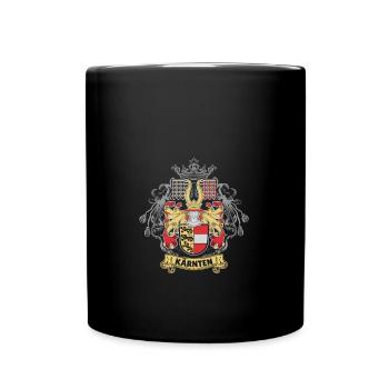 Carinthia Austria Flag Coat of Arms Lion - Full Colour Mug - black - Front