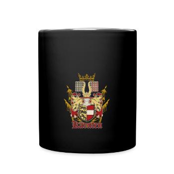 Carinthia Austria Flag Coat of Arms Lion - Full Colour Mug - black - Front