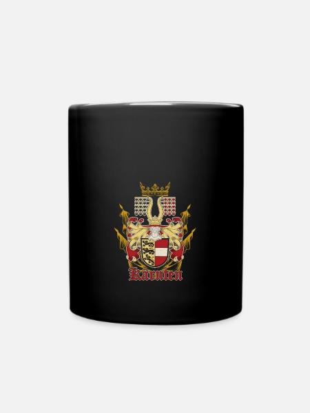 Kärnten Österreich Flagge Wappen Löwe - Tasse einfarbig - Schwarz